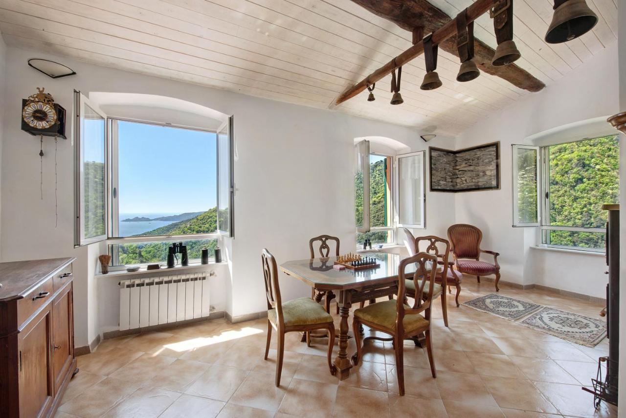 Cottage Con Vista Mare Zoagli Buitenkant foto